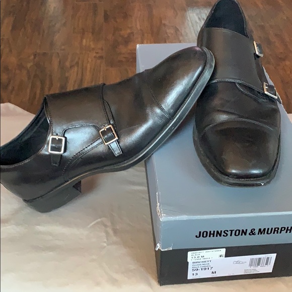 US13 Johnston & Murphy Monk-Strap Dress Shoes - Picture 3 of 6